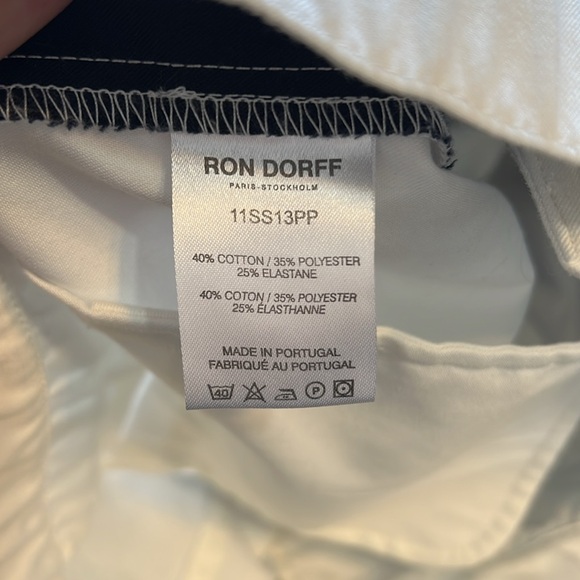 Ron Dorff white & navy tennis shorts men’s size medium - Picture 10 of 10